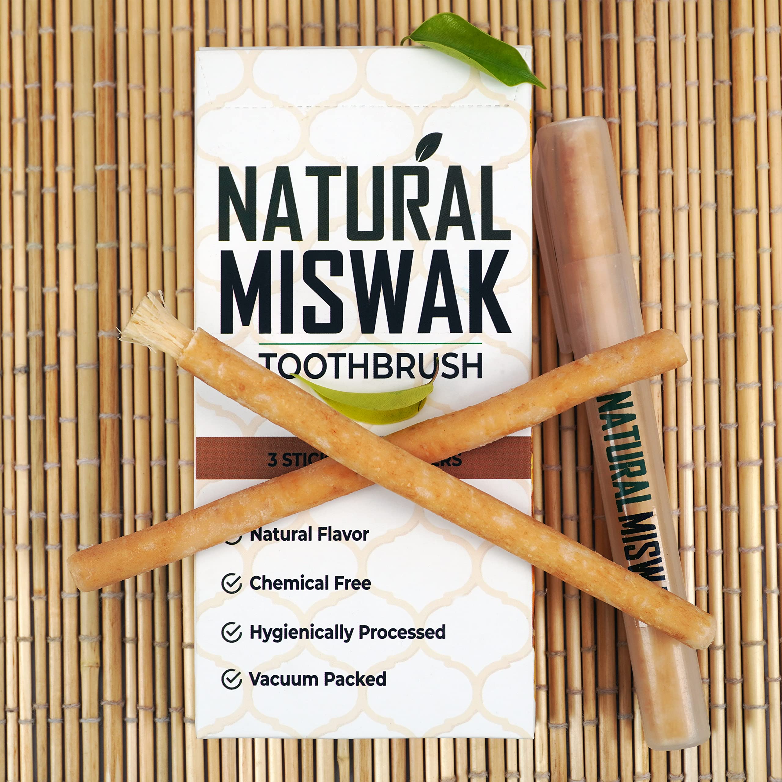 Miswak sticks for teeth acting as a natural toothbrush