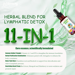 Close-up of bottle label for Misyvoing Detox Drops