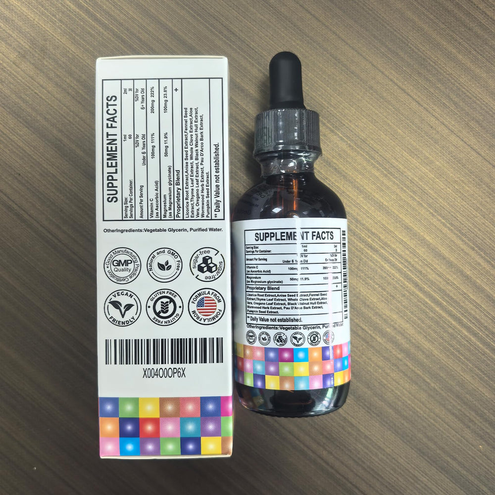 Highlight of Vitamin C and Magnesium Glycinate components