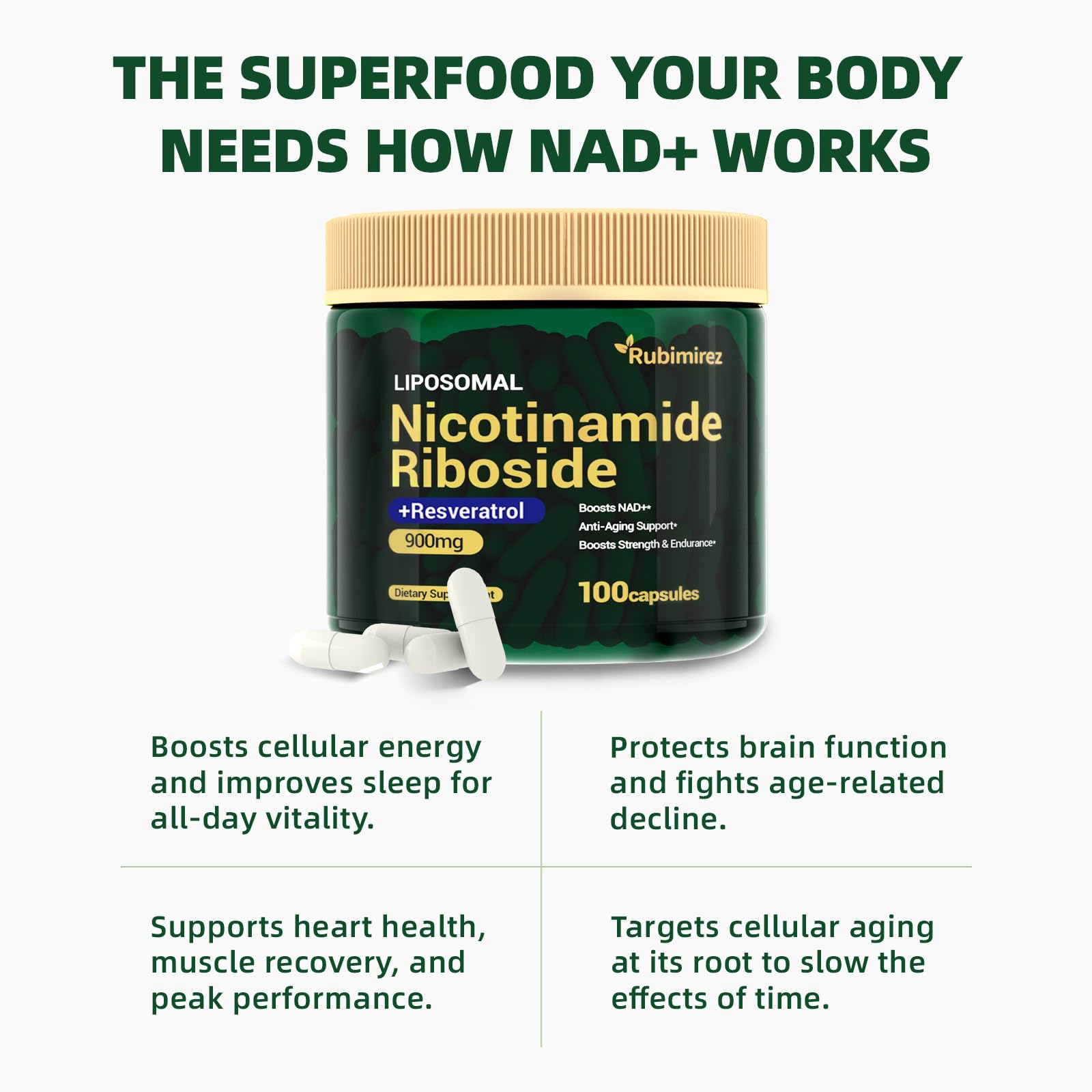 Mitochondrial energy support and vitality for better energy levels.