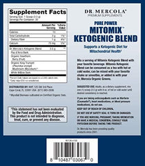 Packaging of Dr. Mercola MITOMIX Ketogenic Blend – Non-GMO, Gluten-Free, Soy-Free