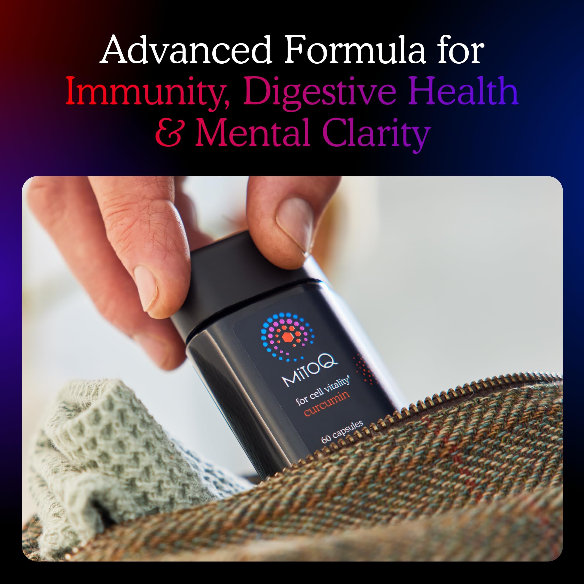 Graphic illustrating mitochondria-targeted antioxidant protection