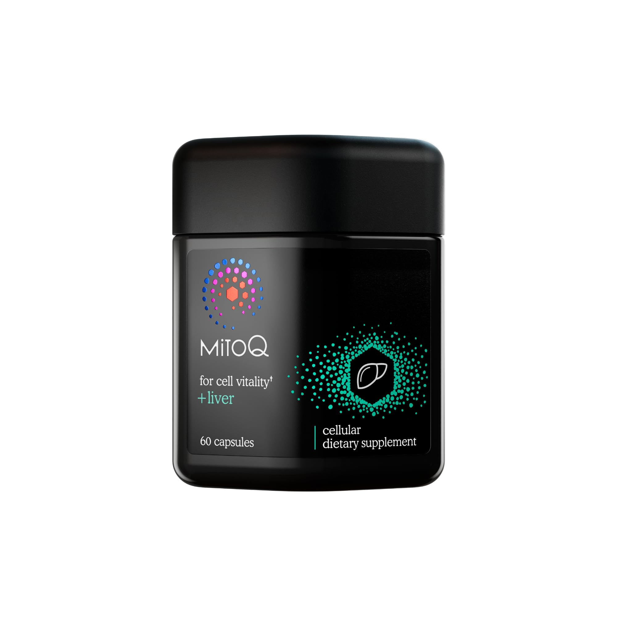 Product image of MitoQ +Liver Premium CoQ10 Antioxidant bottle (60 capsules)