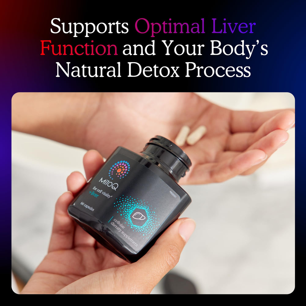 Concept image showing mitochondria and CoQ10 targeting cellular energy