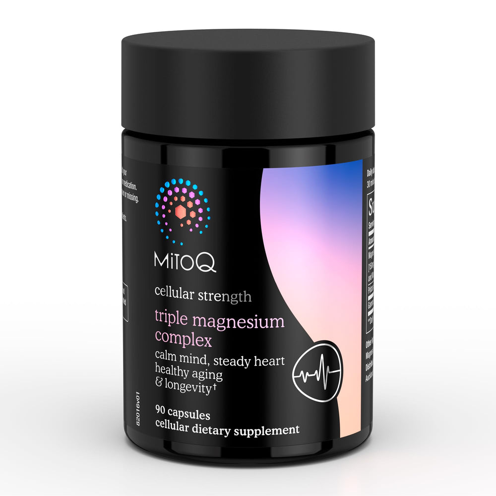 Close-up of capsules representing magnesium glycinate taurinate and oxide