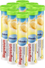 Front of Mivolis Magnesium effervescent tablets packaging