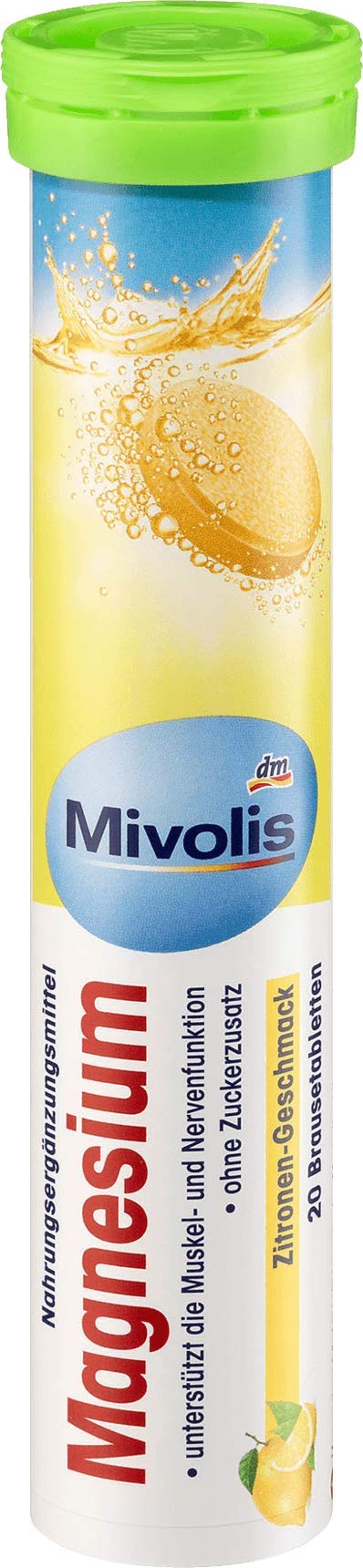 Germany market packaging for Mivolis Magnesium effervescent tablets