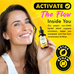 Dropper dispensing the liquid from the bottle