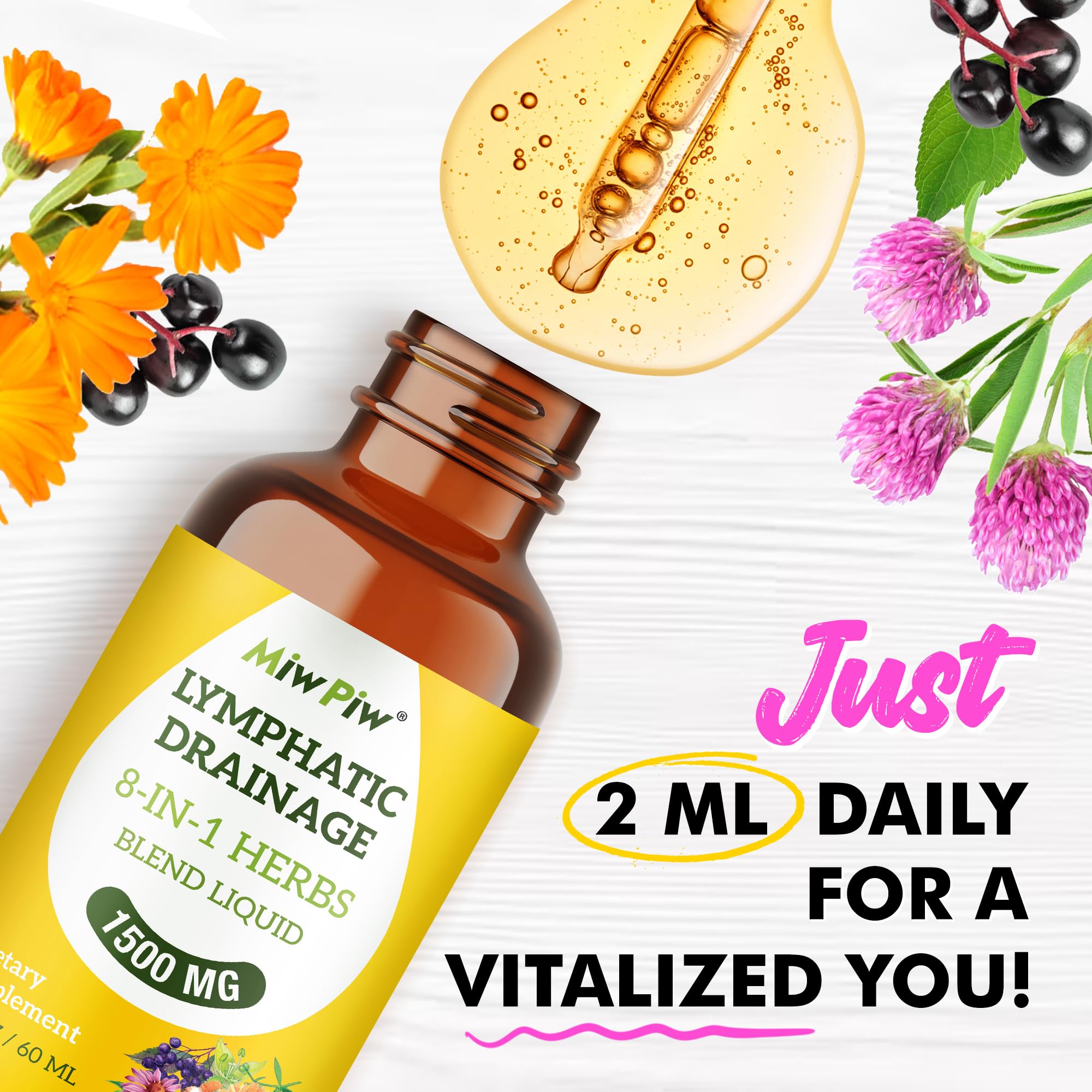 Packaging box and bottle for Miw Piw Drops