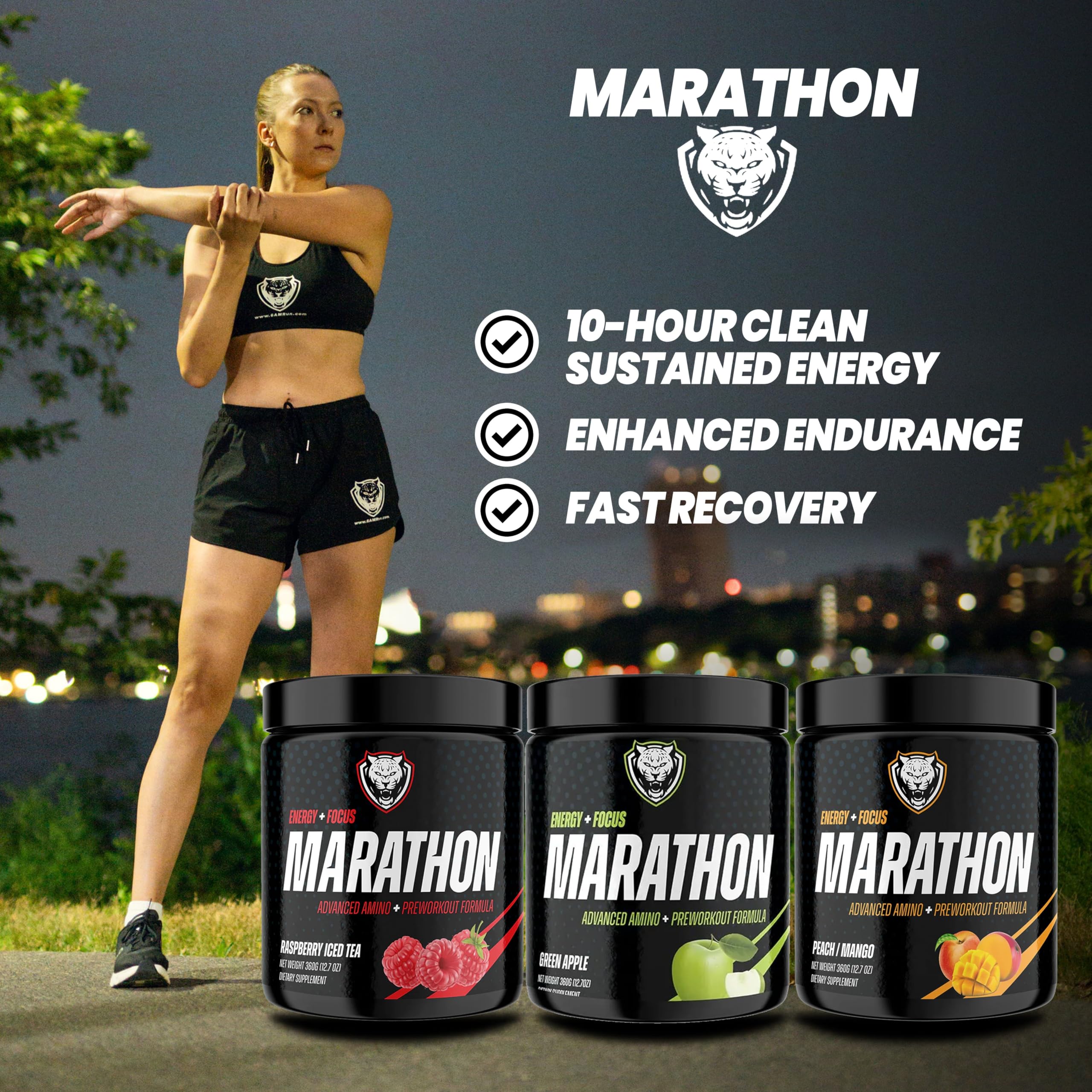 Instructions: mix one scoop with water before running