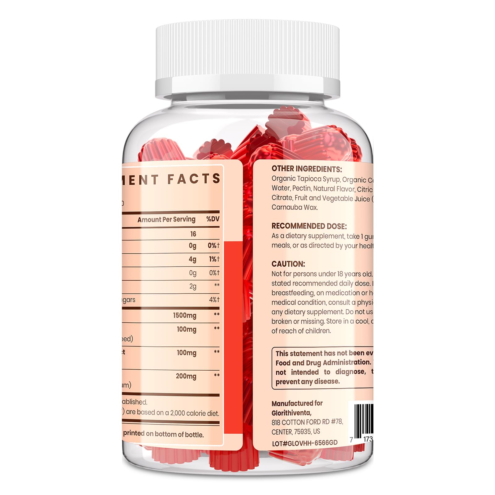 Delicious mixed berry flavored cholesterol support gummies