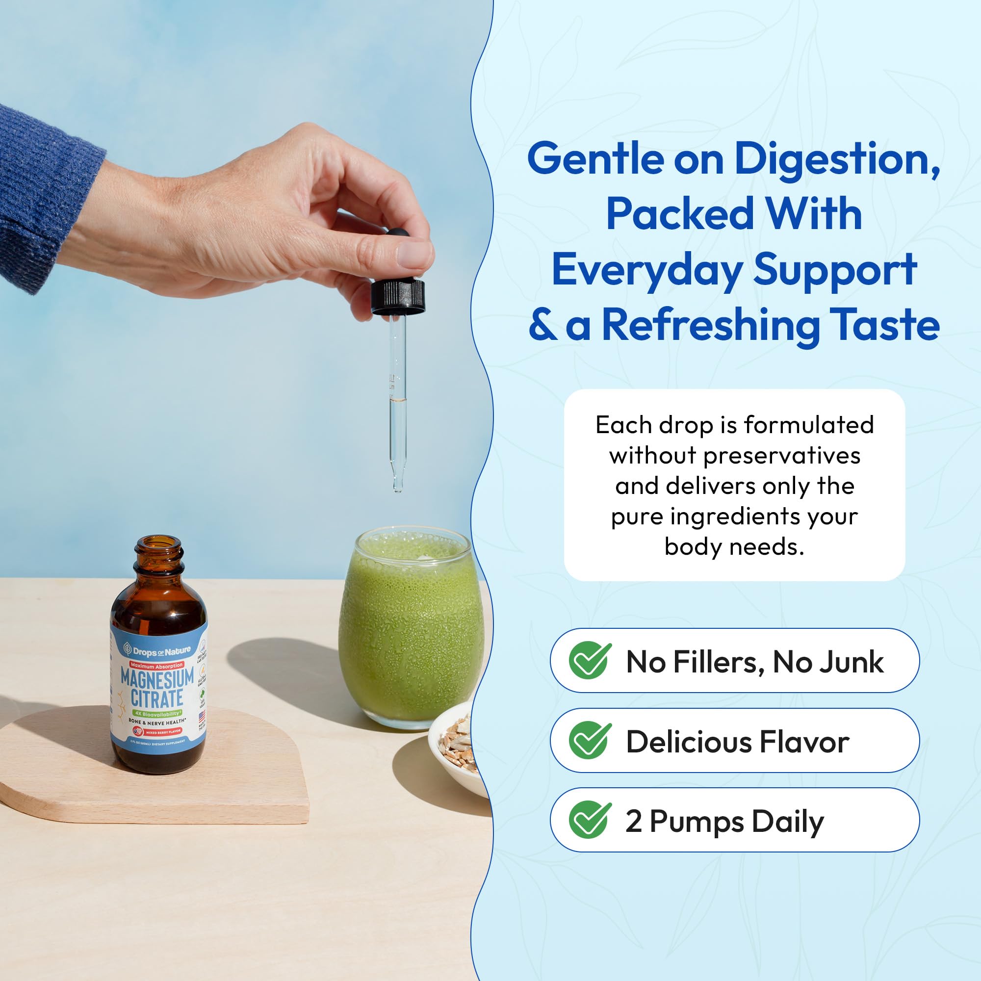 Mixed berry flavor magnesium citrate liquid label