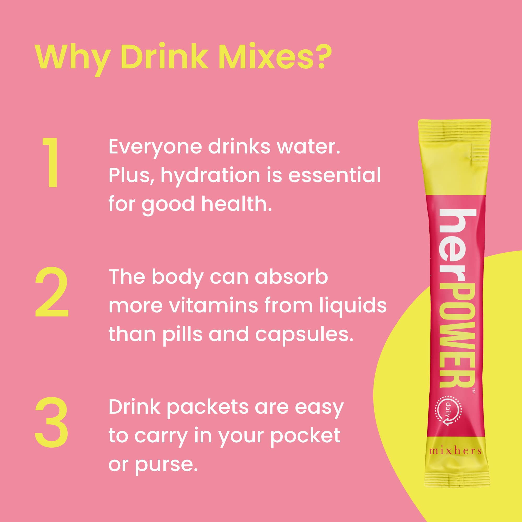 Graphic illustrating hydration and vitality from MIXHERS Focus