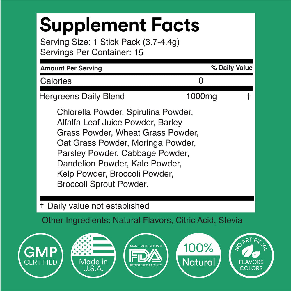 Packaging back nutrition panel and product details