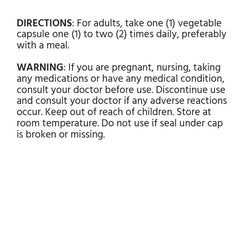 Back of bottle highlighting non-GMO and gluten-free claims