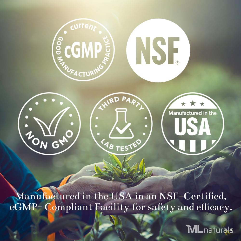 Product label highlighting NSF-Certified and cGMP-Compliant status