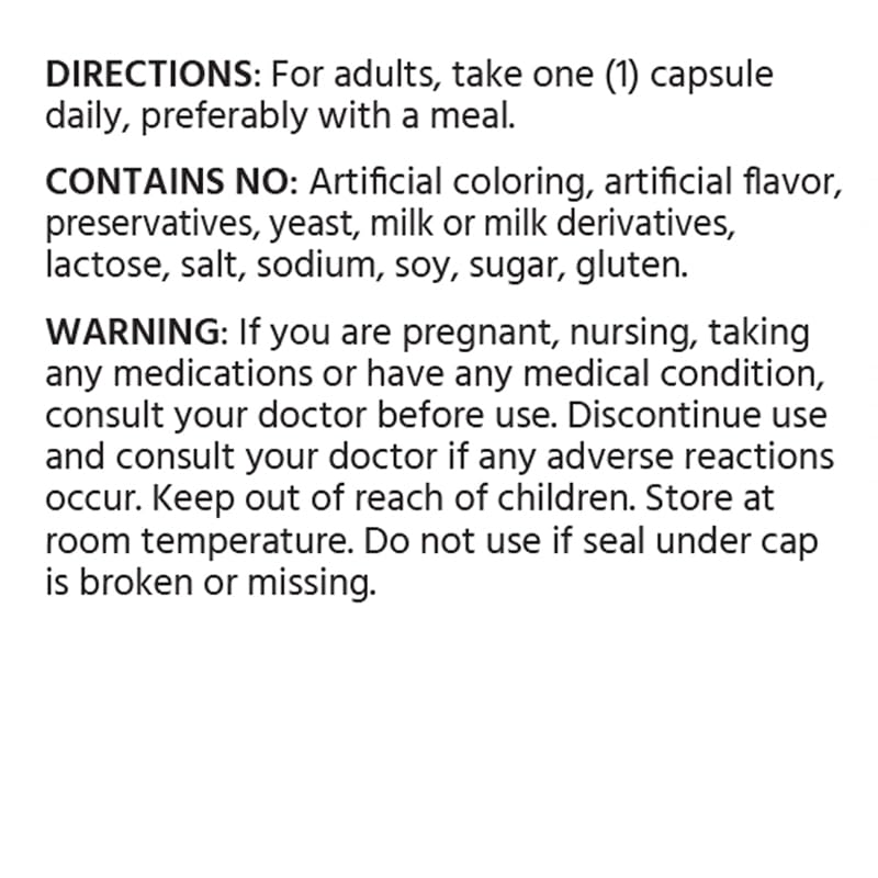 Close-up of vegetable capsule for ML Naturals supplement