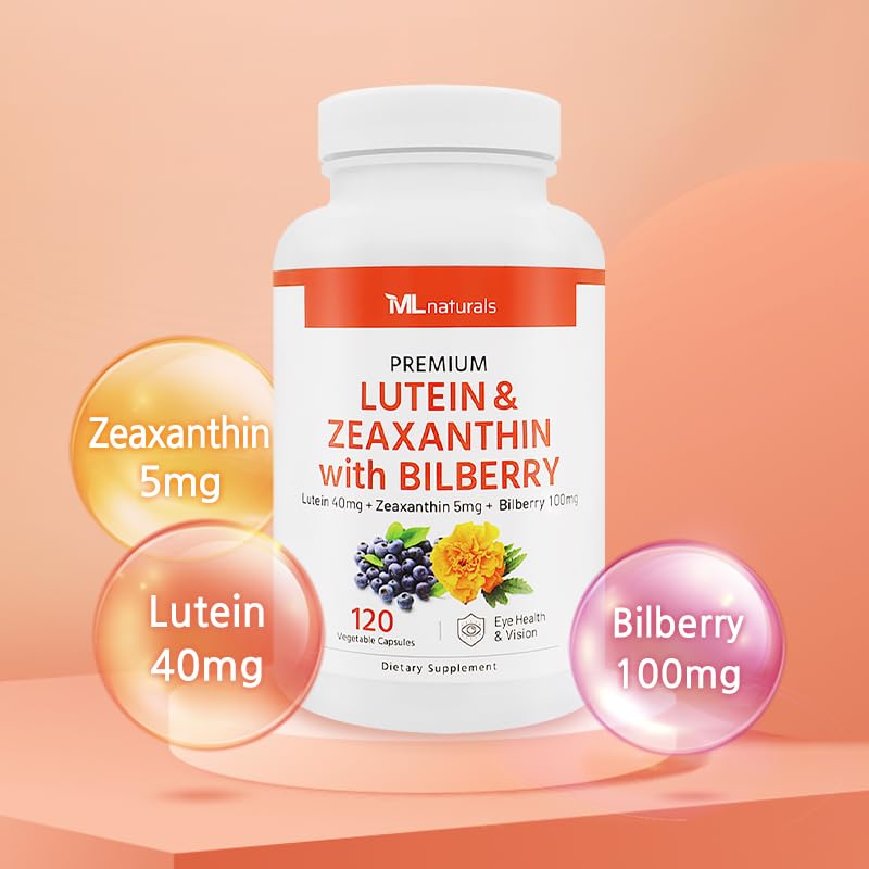 Supplement ingredients and facts for ML Naturals Lutein Zeaxanthin Bilberry
