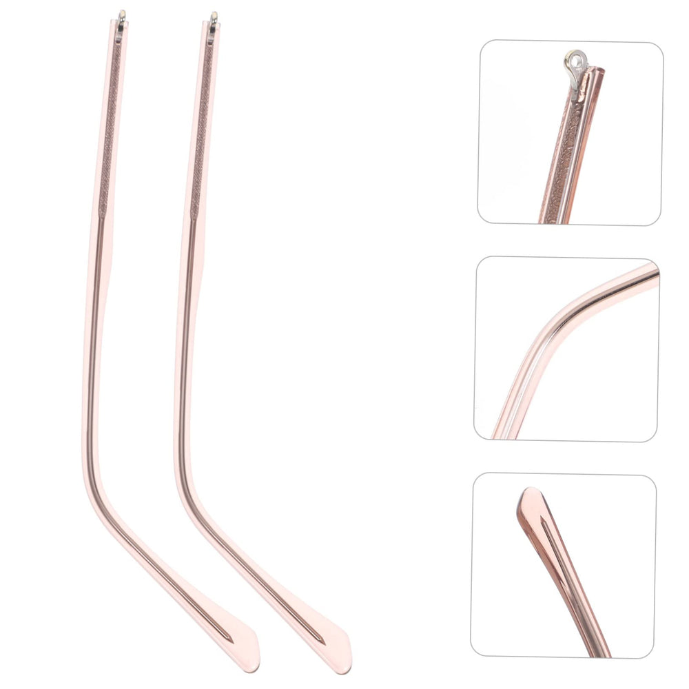 Rose gold temple tip detail for non-slip grip