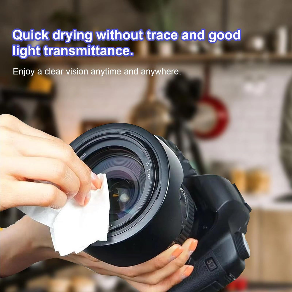 Lens wipes for mobile phone screens