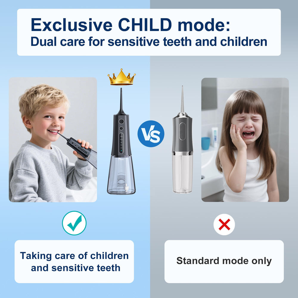 Six nozzles included for family use