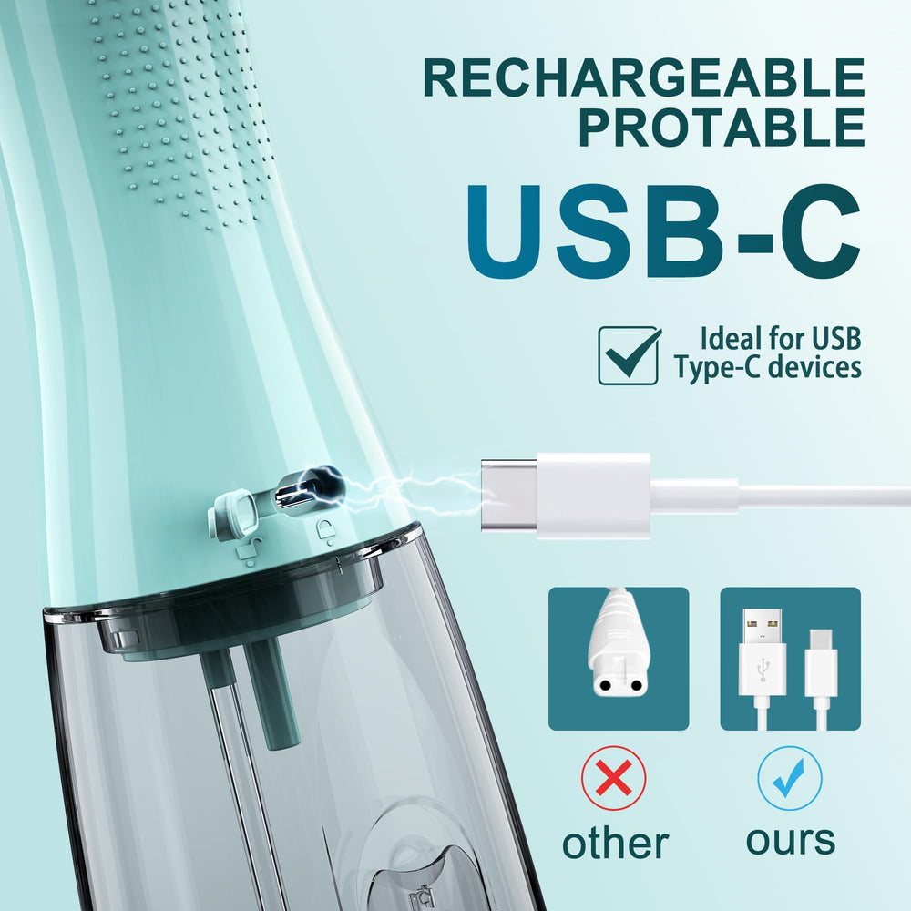 Cordless design with USB-C charging port