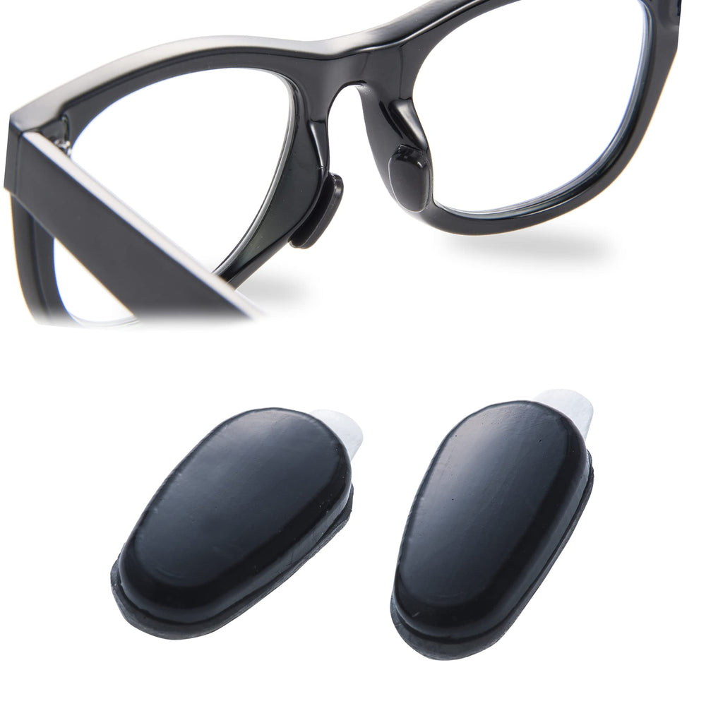 Mochi a girl adhesive nose pads on clear eyeglasses, 2.5mm height