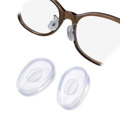 Mochi Clear Eyeglass Nose Pad Covers - Front View