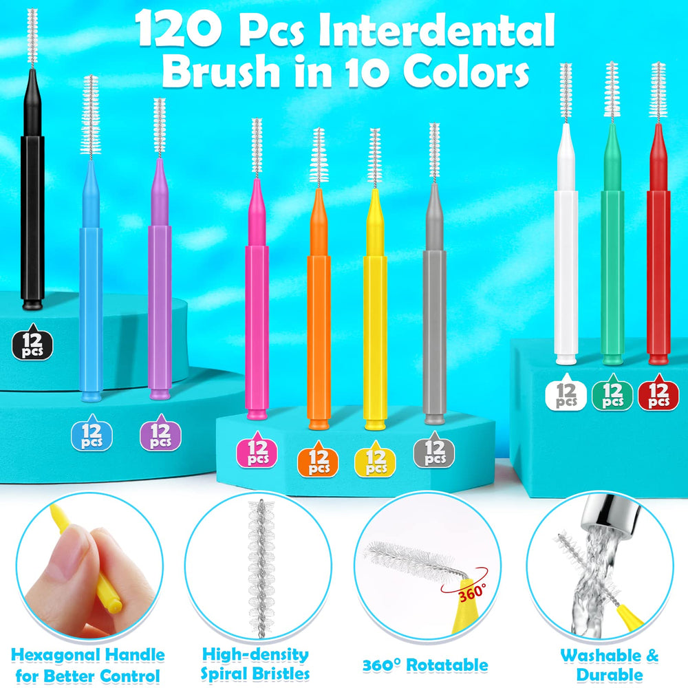 Modacraft interdental brush in Black color for braces and gaps