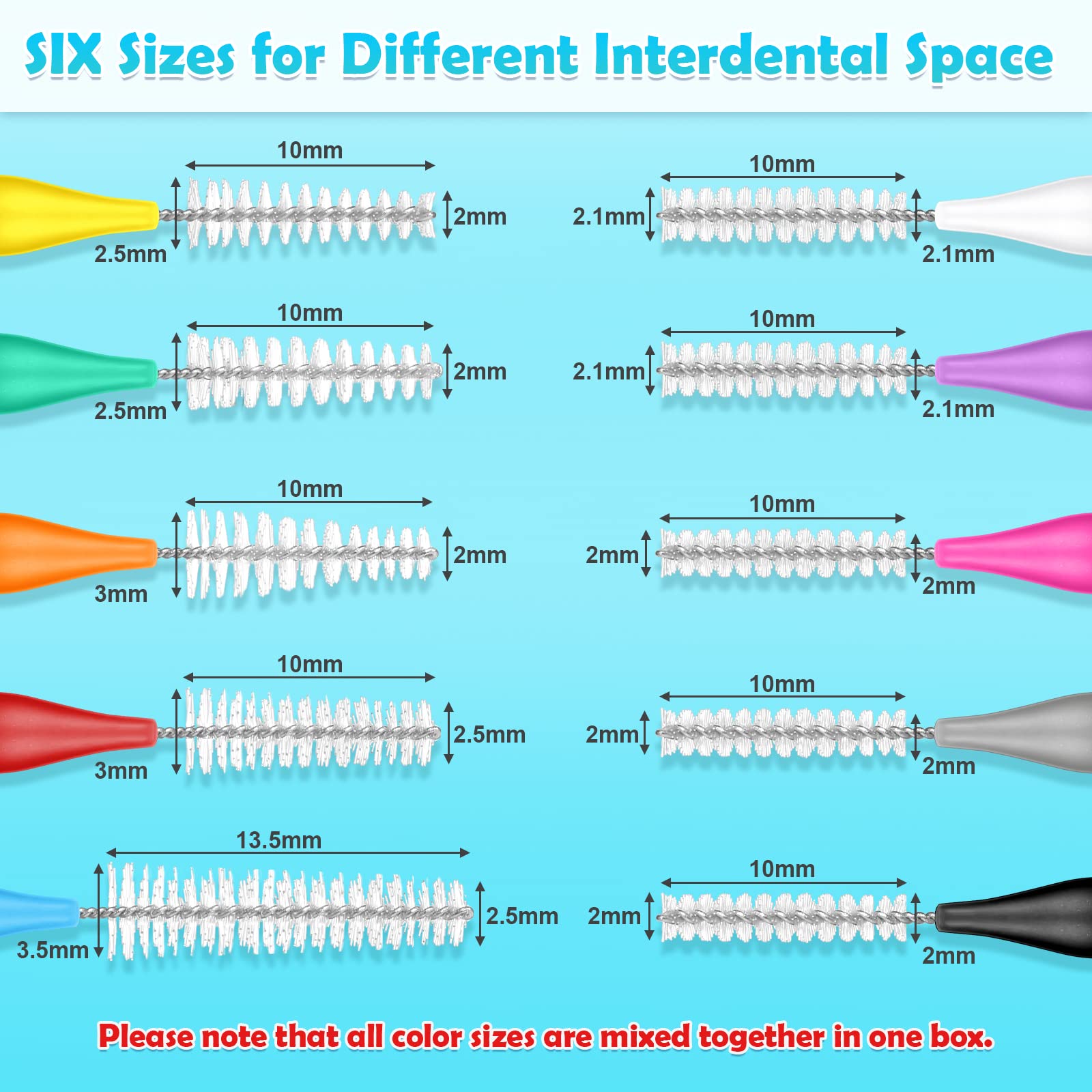 Modacraft interdental brush in Pink color for braces and gaps