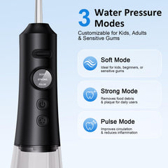 Three modes and adjustable PSI for customized cleaning