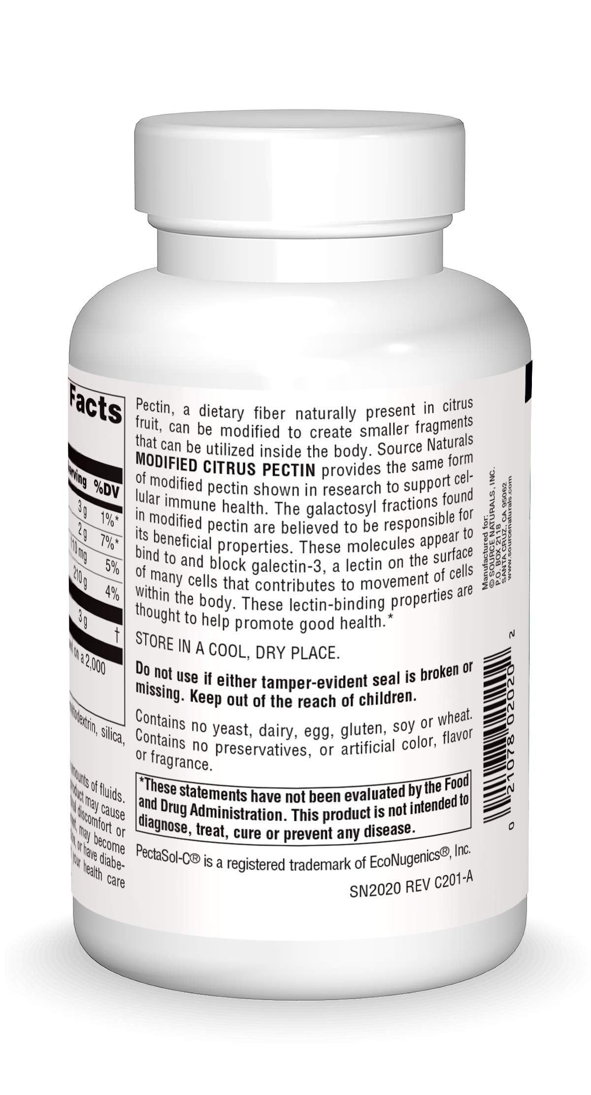 Modified citrus pectin structure graphic