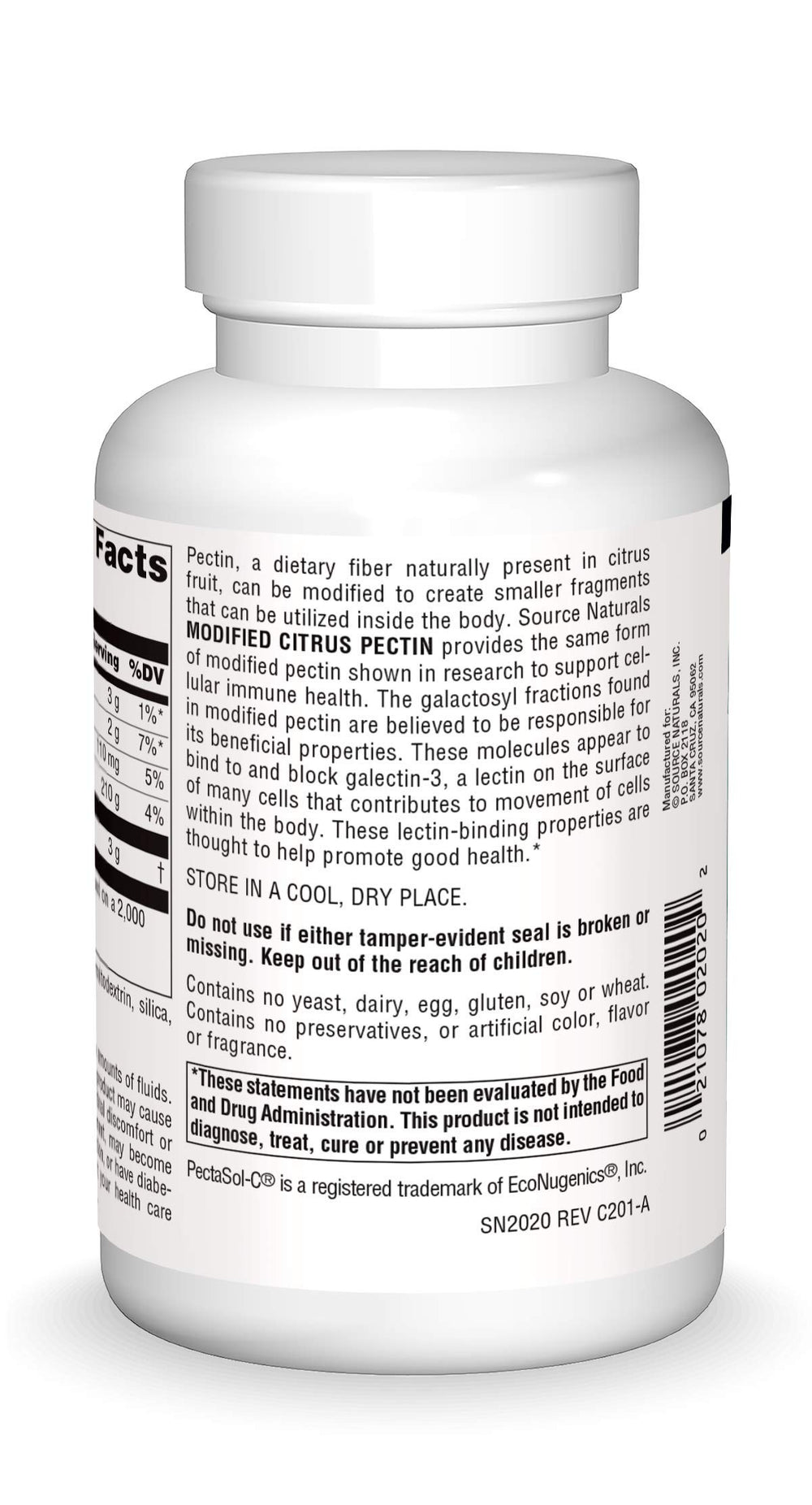 Modified citrus pectin structure graphic