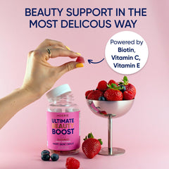 Strawberry-flavored Moerie gummy vitamins