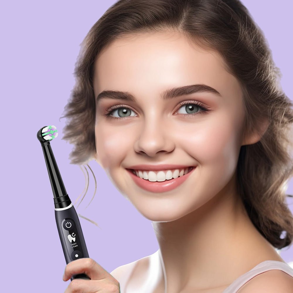 Seven-piece MOFELE IO replacement heads set on display