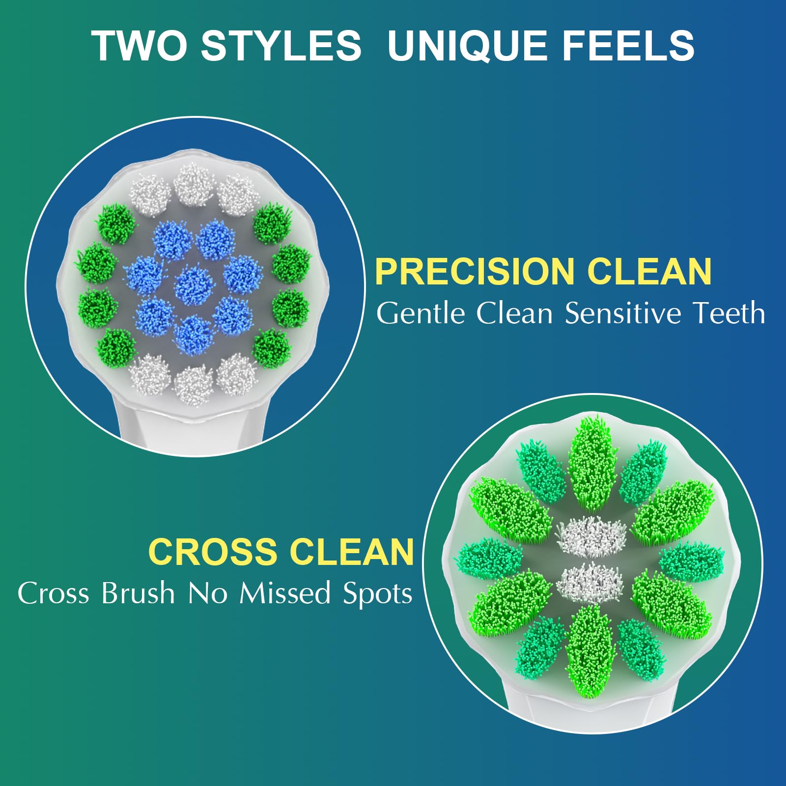 DuPont bristles for durability and comfort