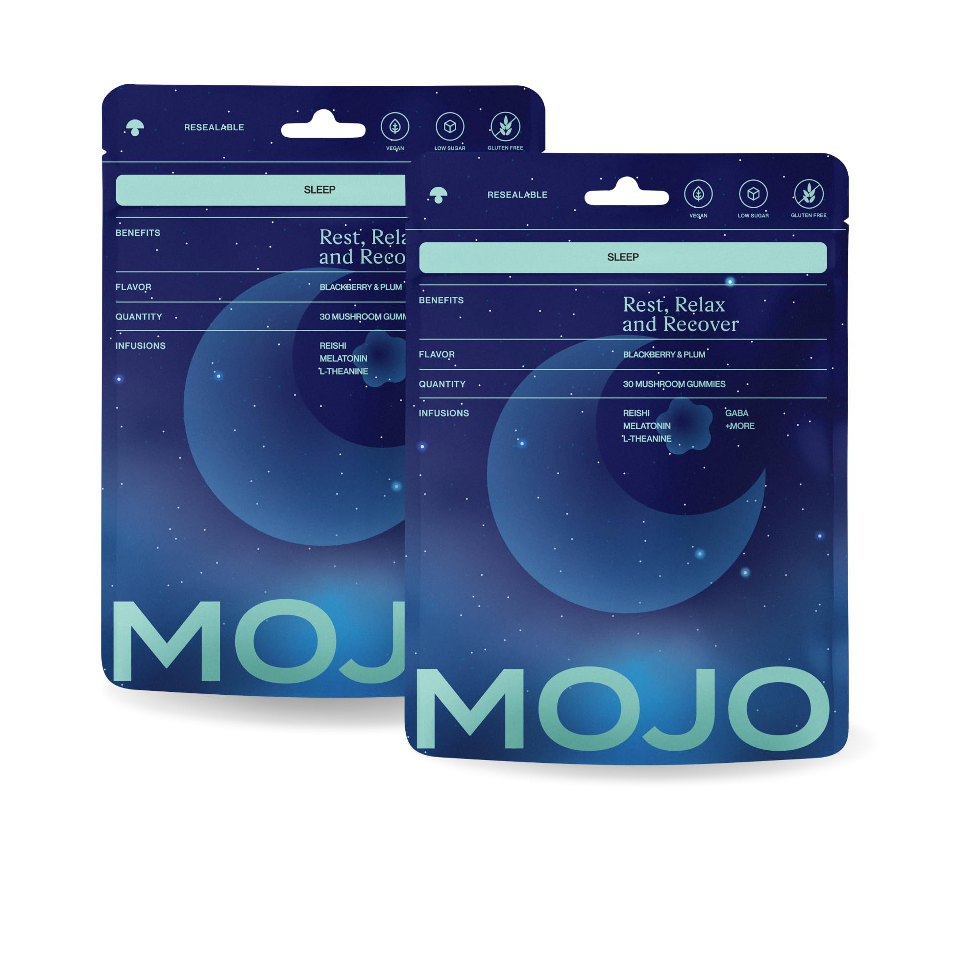 Mojo Sleep Gummies pack 2 front view
