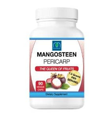 Front view of MOJObody Mangosteen Pericarp Capsules bottle
