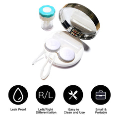 Includes mirror, tweezers, remover tool and solution bottle for easy lens care