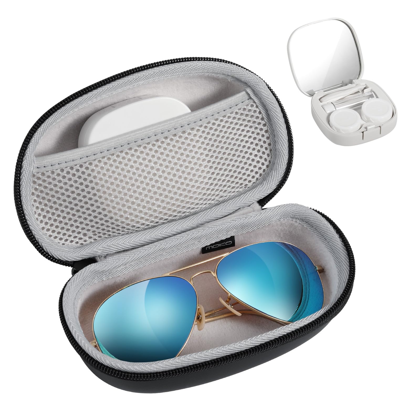 MoKo 2-in-1 glasses and contact lens case exterior