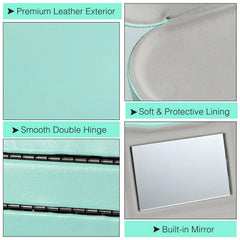 Contact lens side with built-in mirror for quick removal