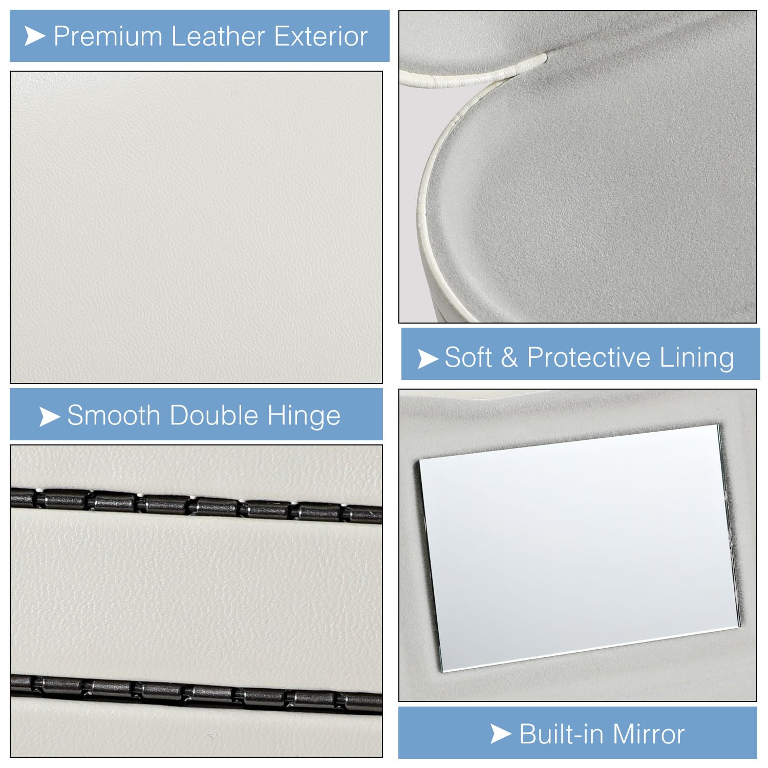Mirror on the contact lens side for easy removal