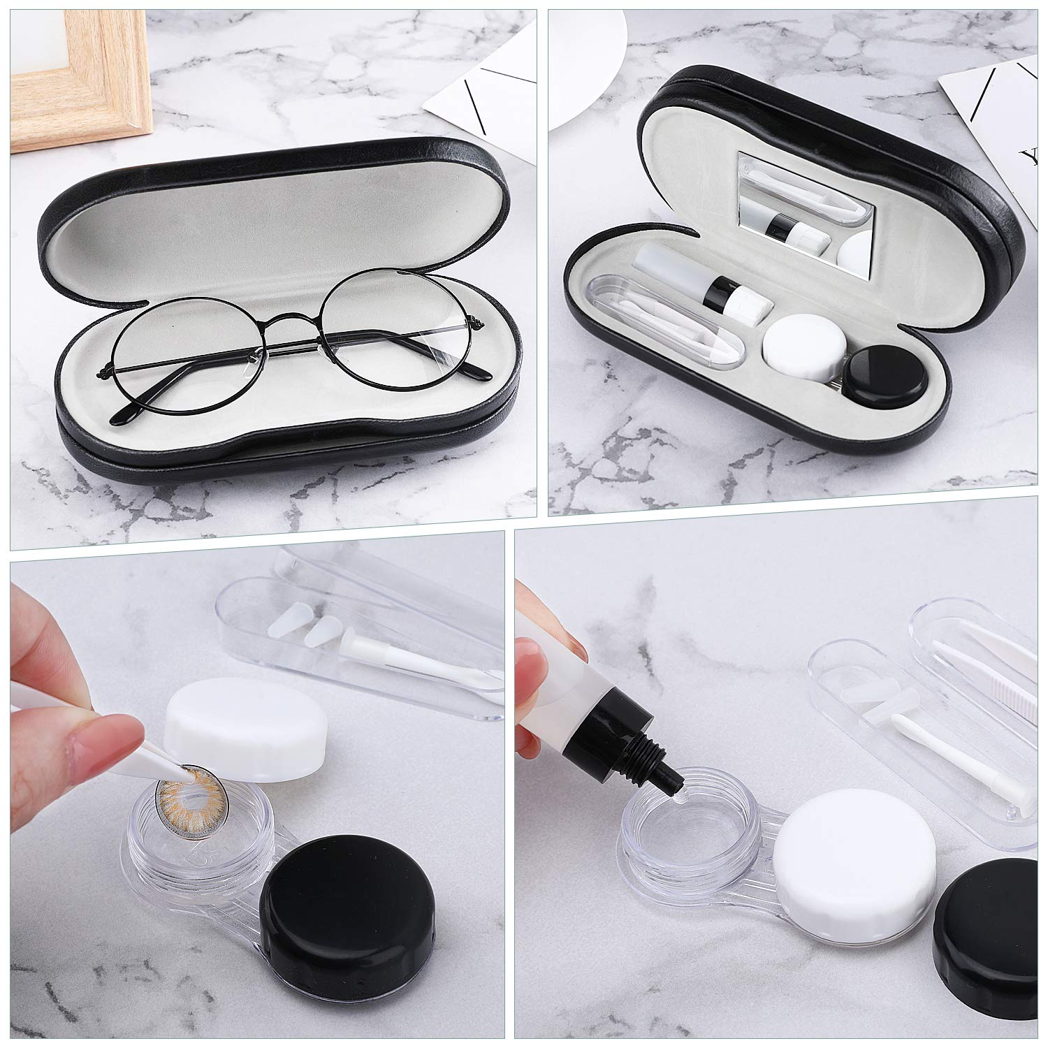 Soft protective interior lining of MoKo eyeglass case