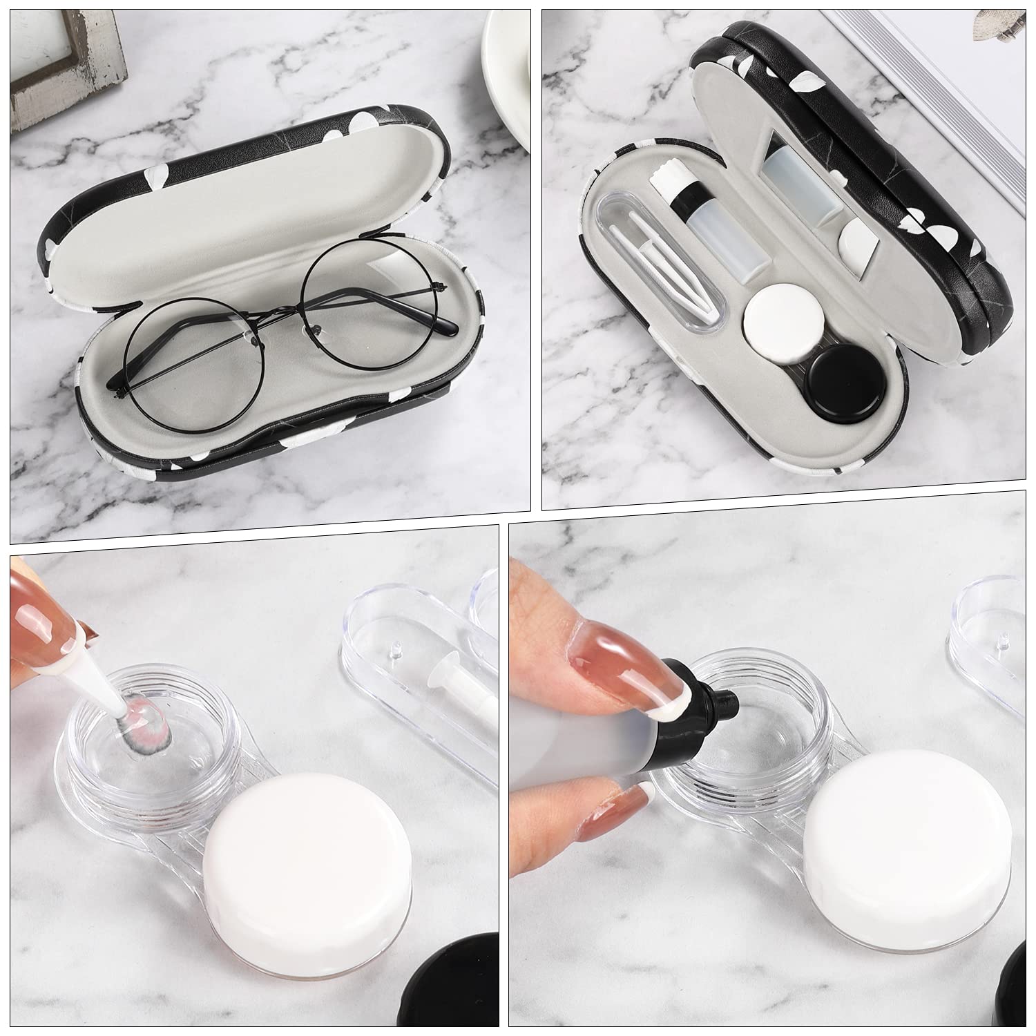 Travel-ready MoKo eyeglass case with sunglasses pouch