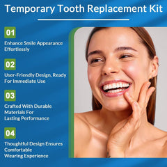 Shaping tools and beads for tooth replacement kit