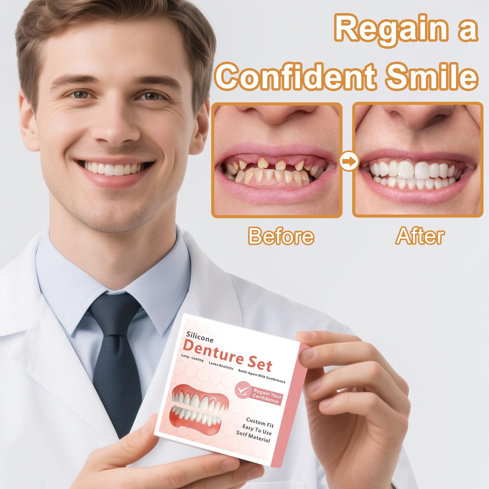 Veneers teeth set for women and men