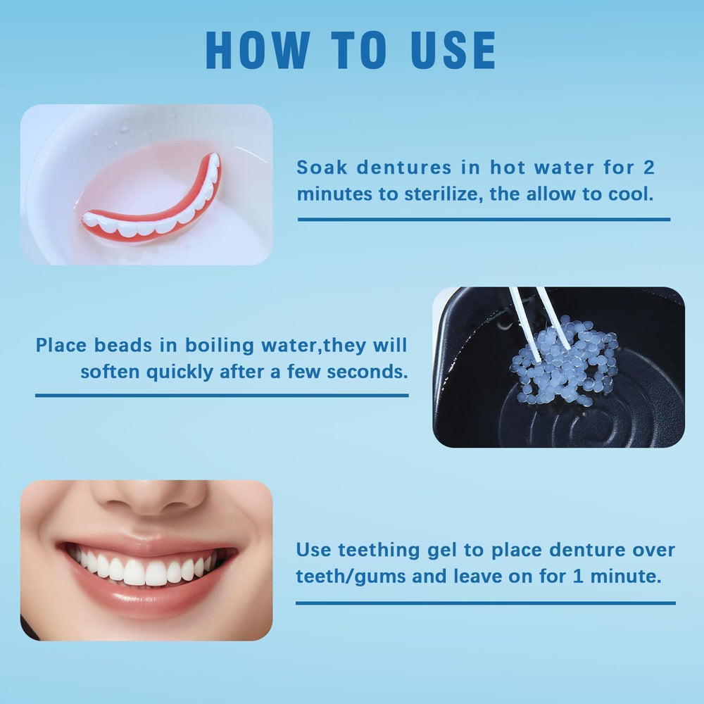 Ready-to-wear moldable dentures for daily use