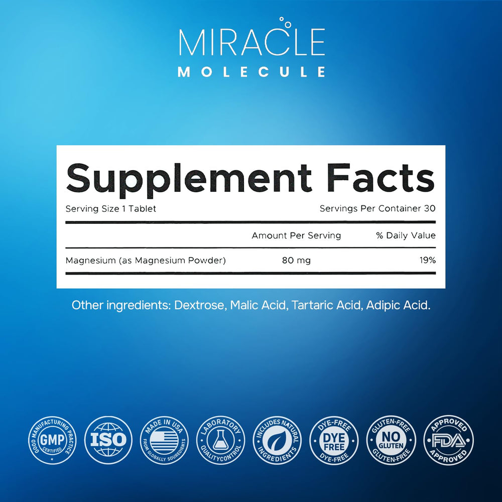 Label close-up of 12 PPM Hydrogen Water Tablet