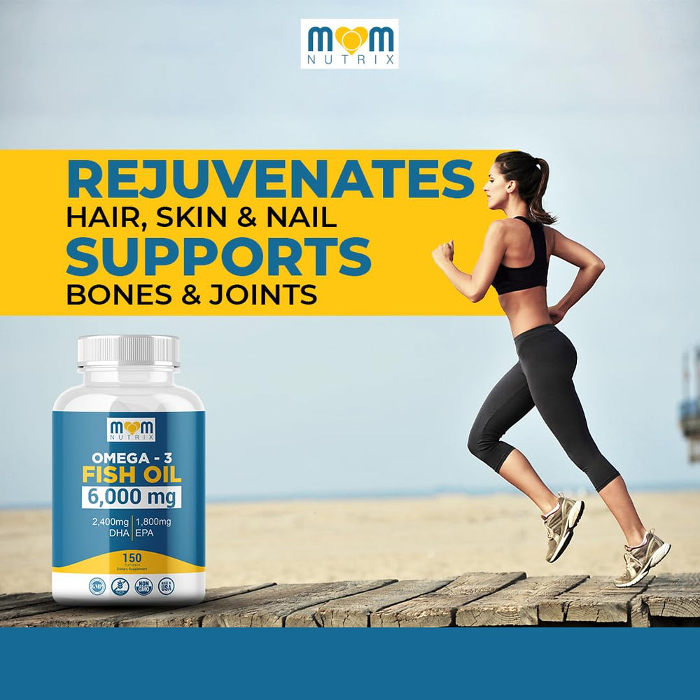 MOM NUTRIX omega-3 fish oil bottle packaging