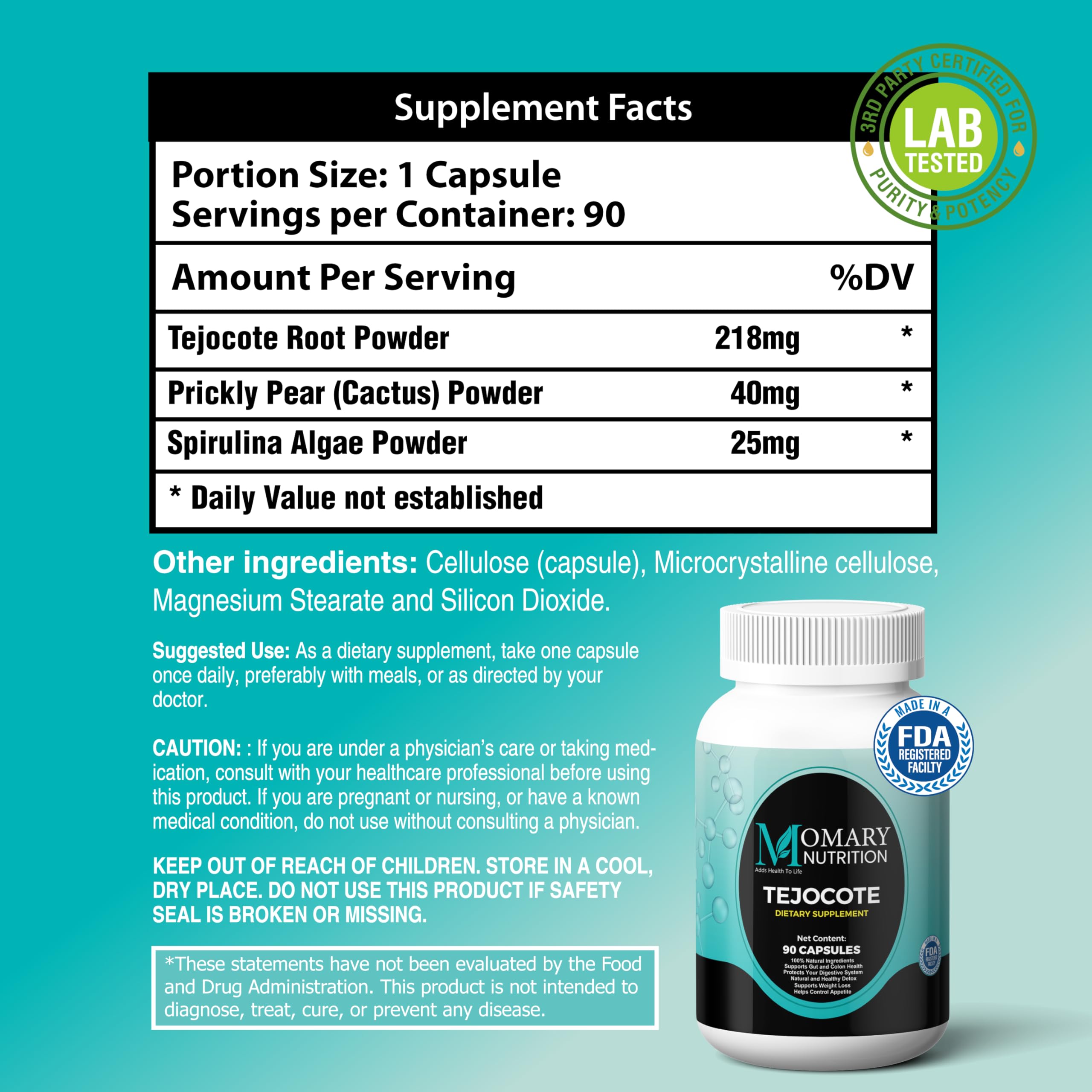 Momary Nutrition Spirulina algae powder jar for nutrient-dense energy.